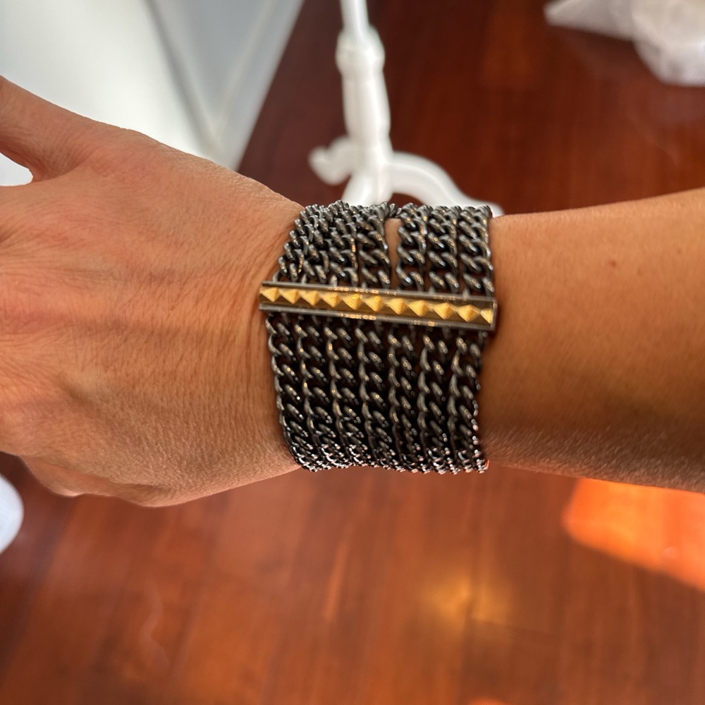 Henri Bendel Black and Gold Bracelet